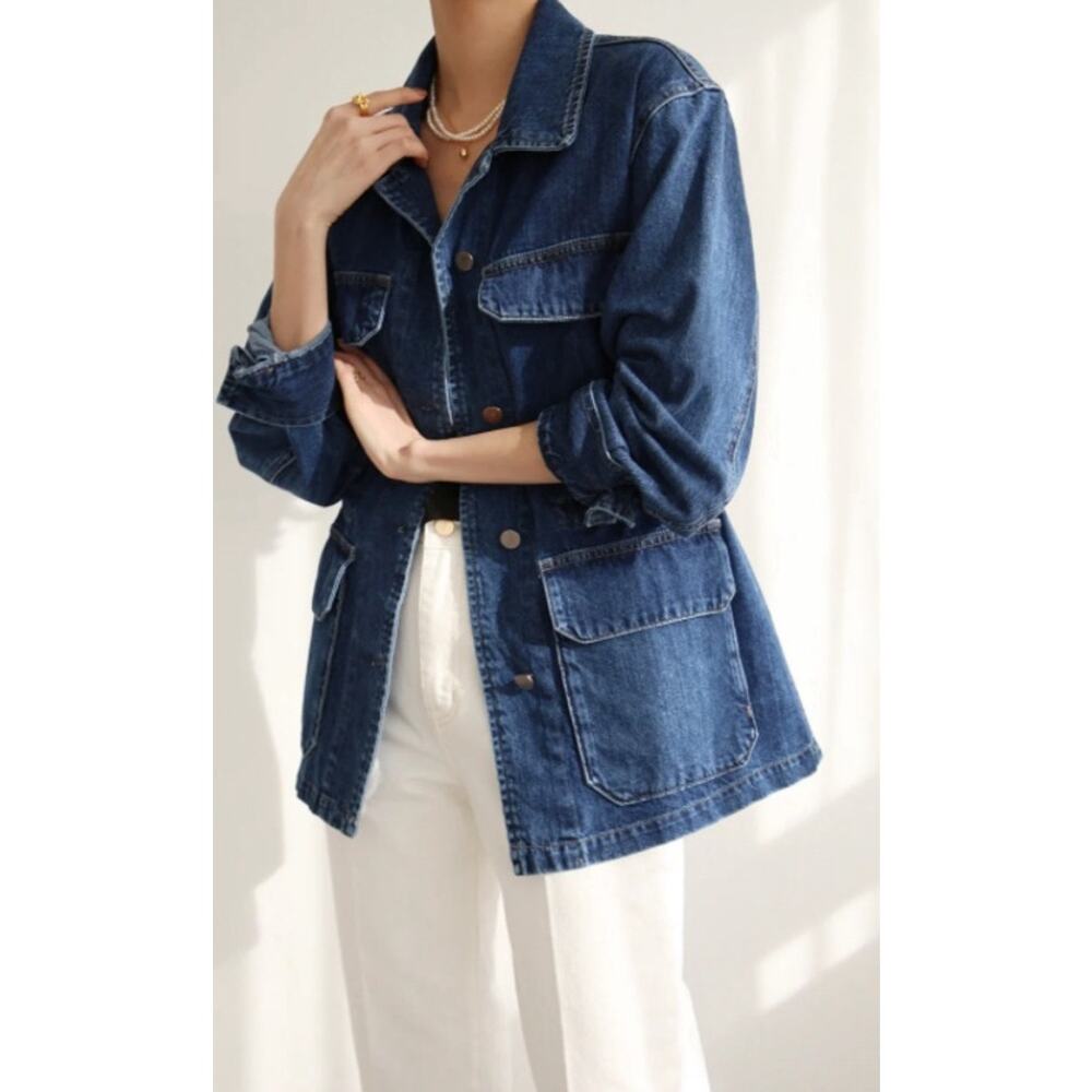 Lioness Oversized Denim Jacket Size Small Jean Shacket